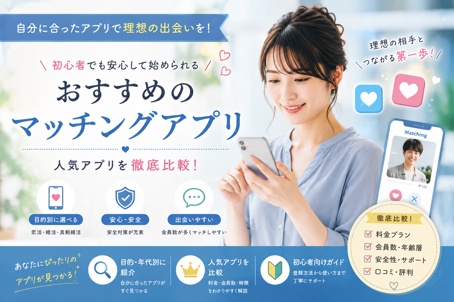 おすすめのマッチングアプリ