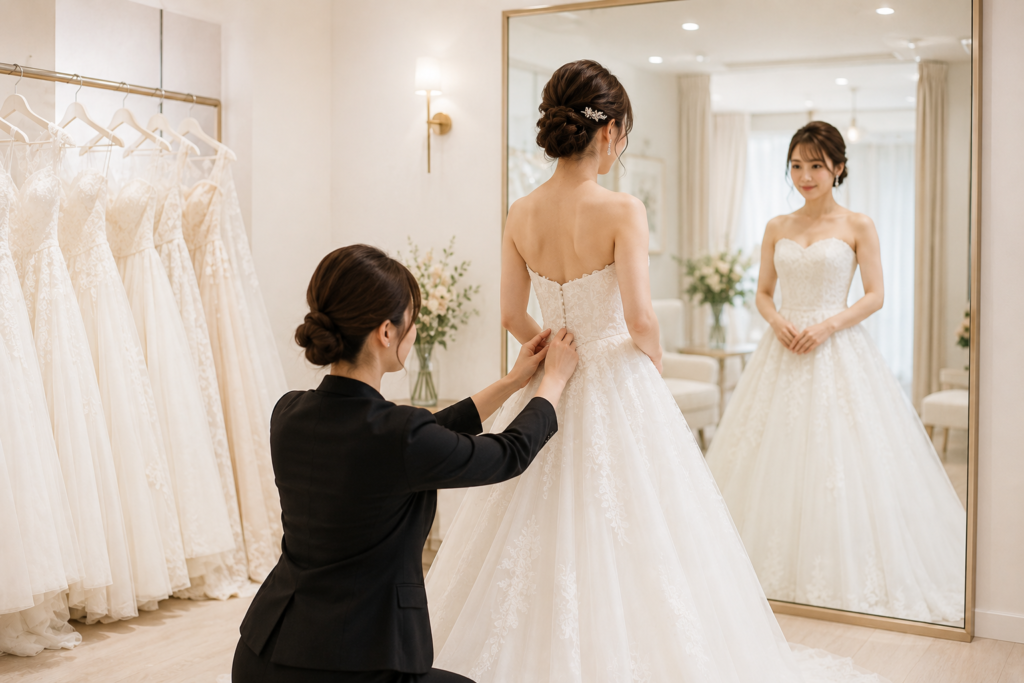 姫路のウェディングドレスショップイメージ
