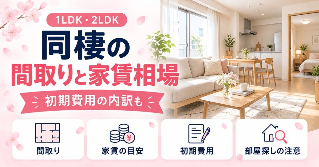 同棲におすすめの間取りと家賃相場｜1LDK・2LDKの選び方と初期費用の内訳